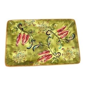 Kate McRostie Dinner Plate Platter ~20”Unique 
Abstract Chili Pepper Tray